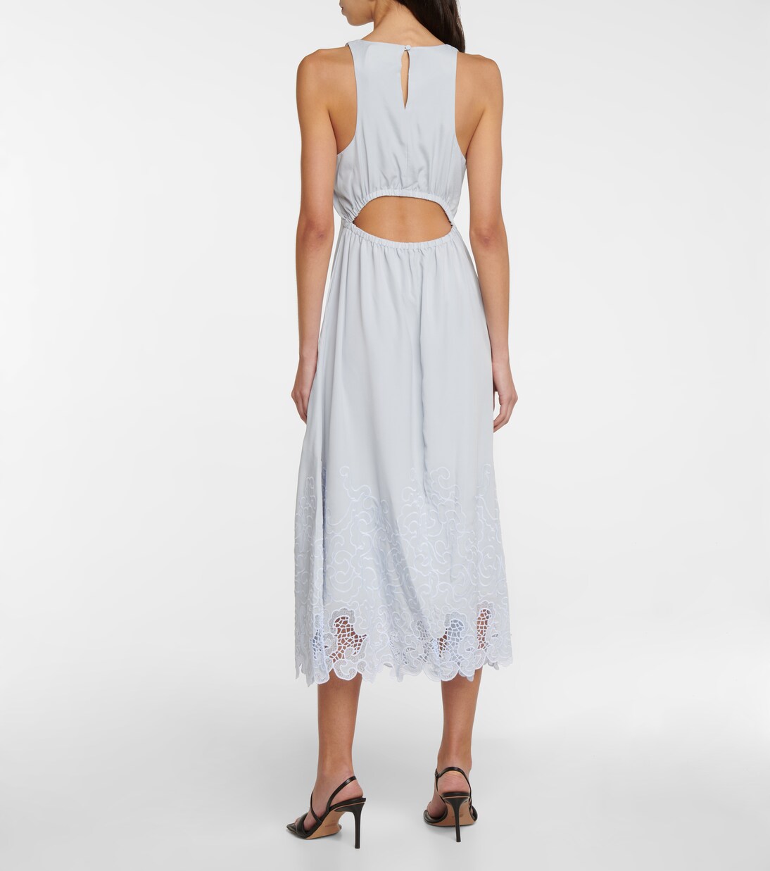 Robe midi brodée | Simkhai
