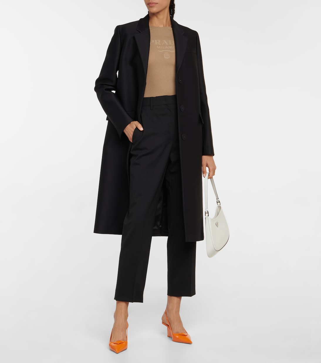 Pullover in lana e seta | Prada