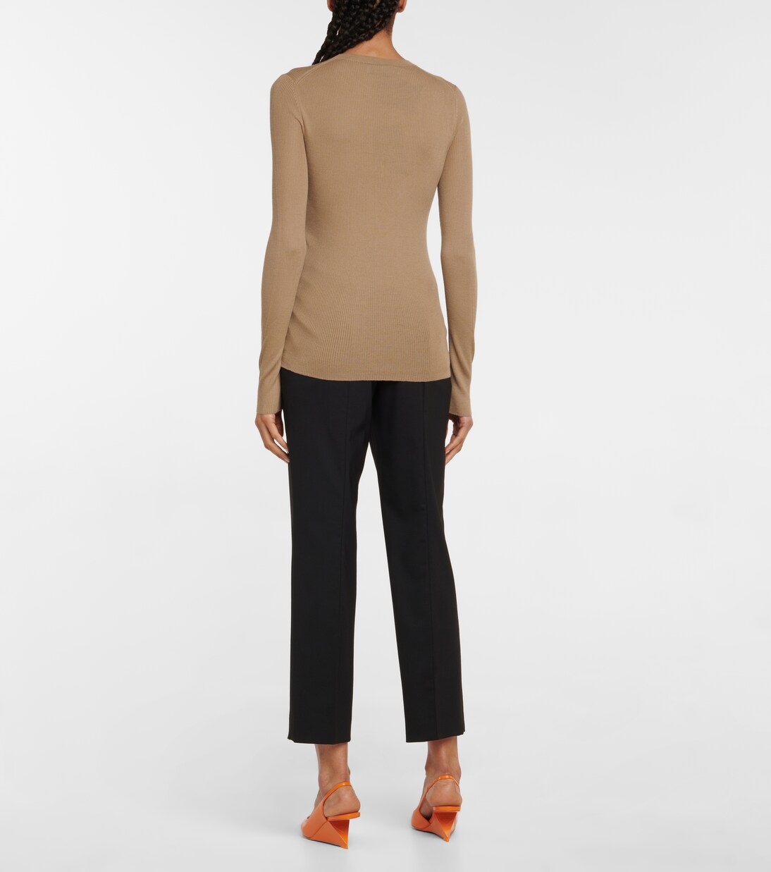 Pullover in lana e seta | Prada