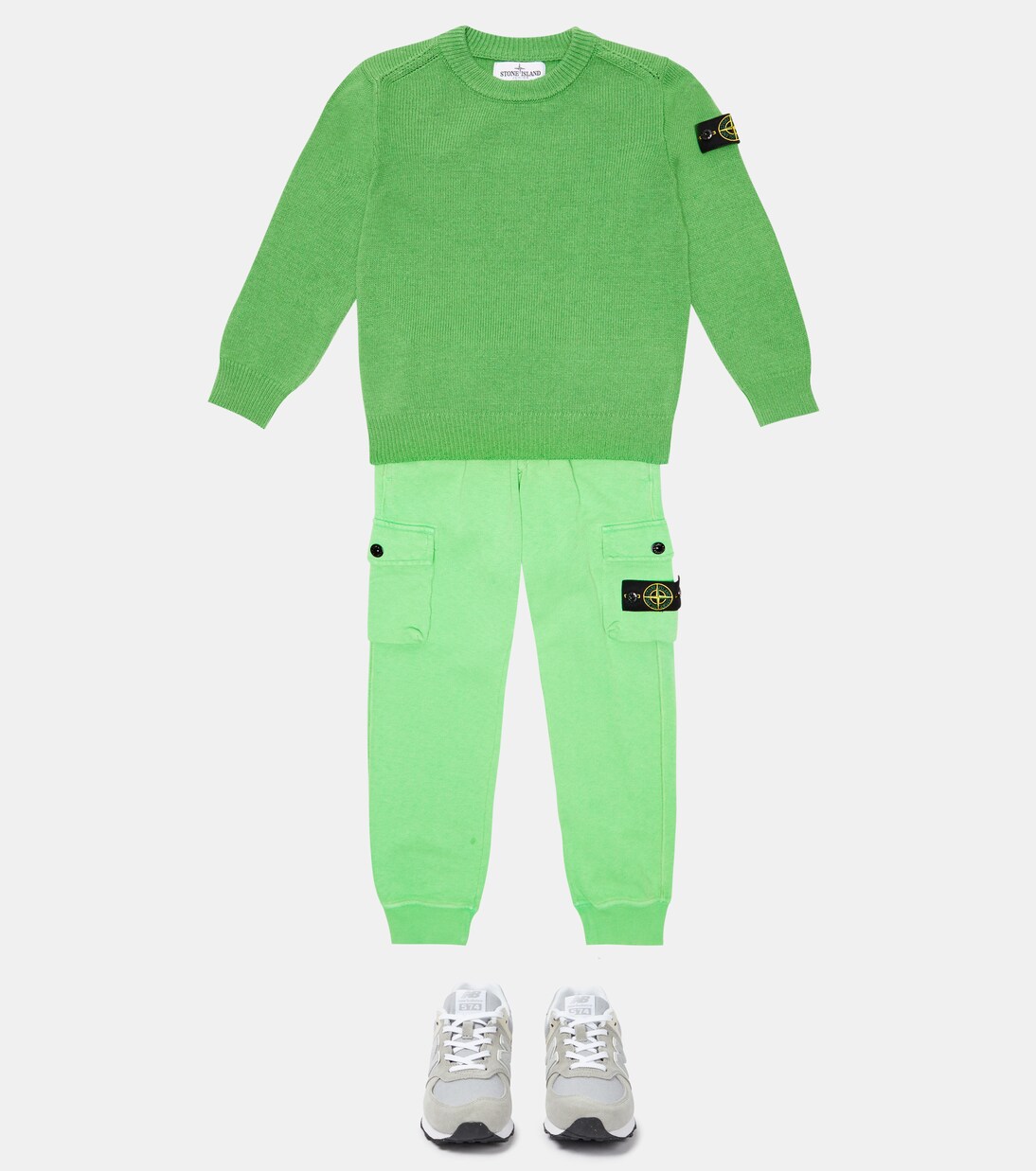 Cotton fleece sweatpants | Stone Island Junior