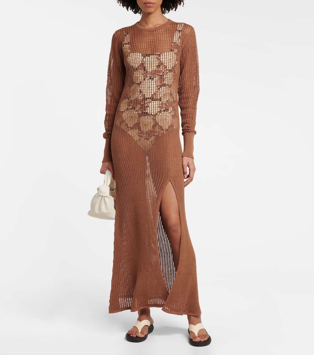 Robe longue Dulcie en coton mélangé | SIR