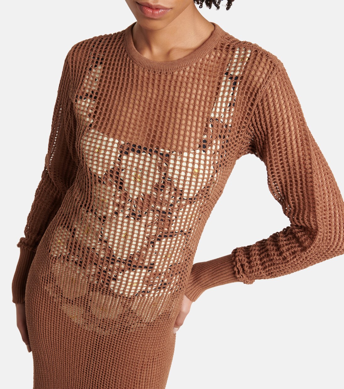 Robe longue Dulcie en coton mélangé | SIR