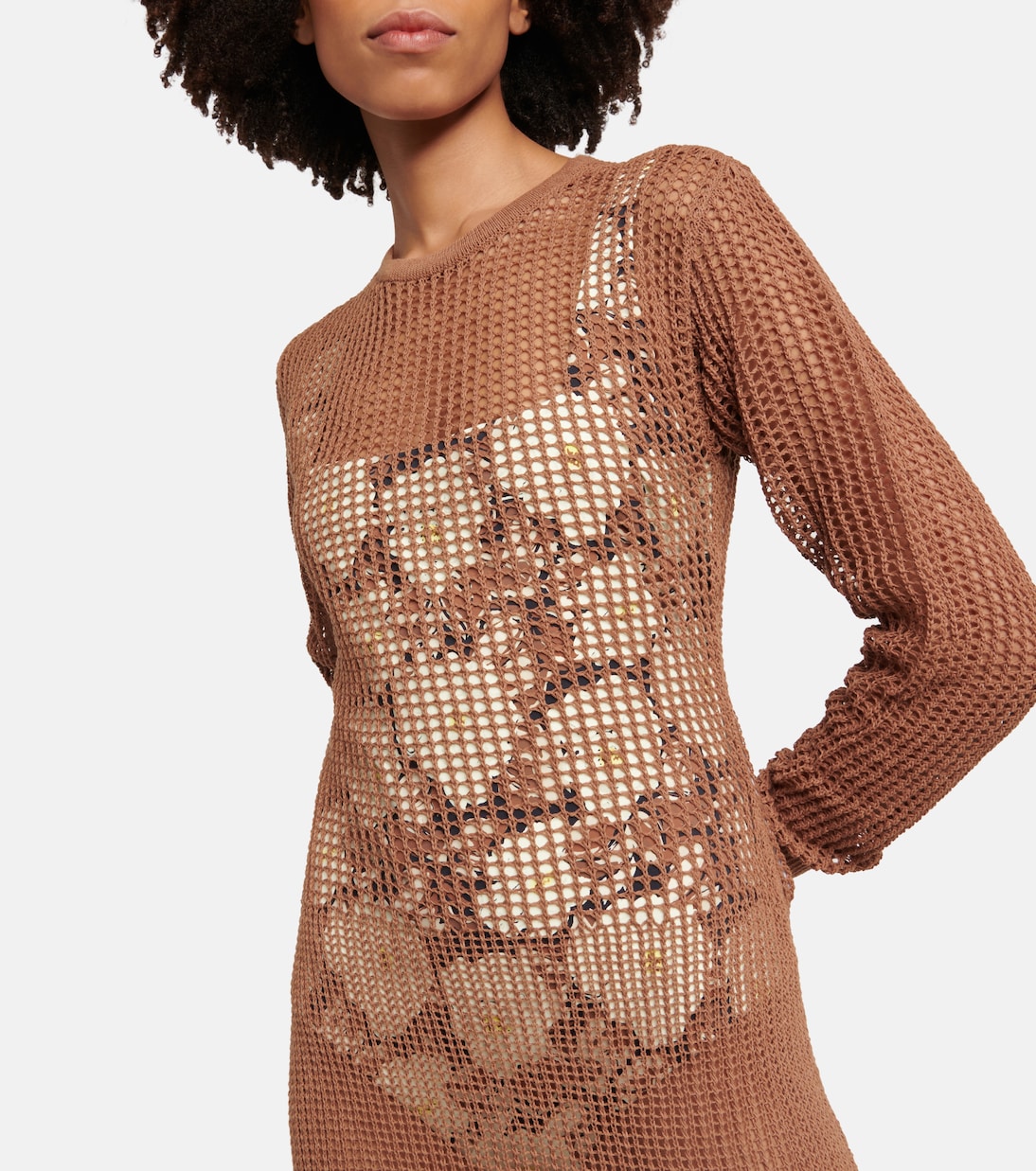 Robe longue Dulcie en coton mélangé | SIR