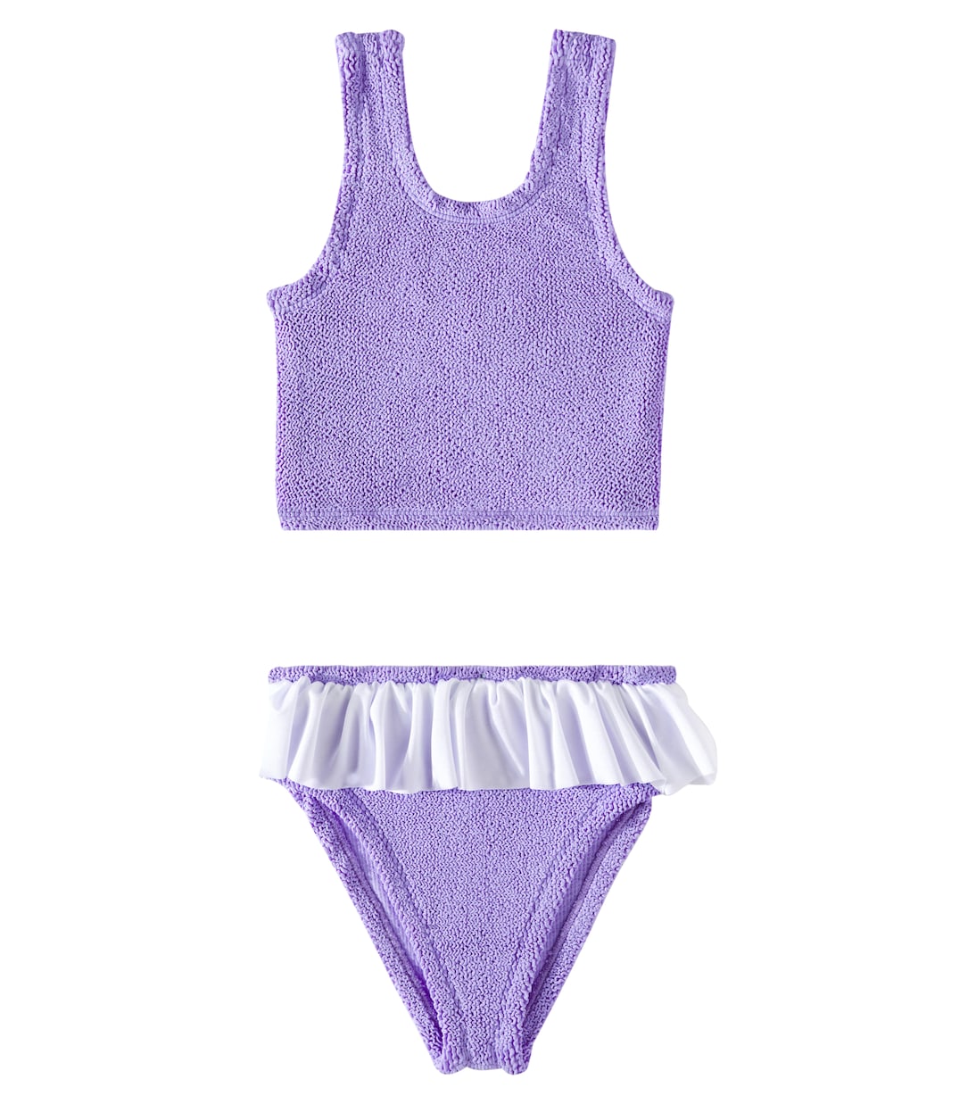 Olive ruffled bikini | Hunza G Kids