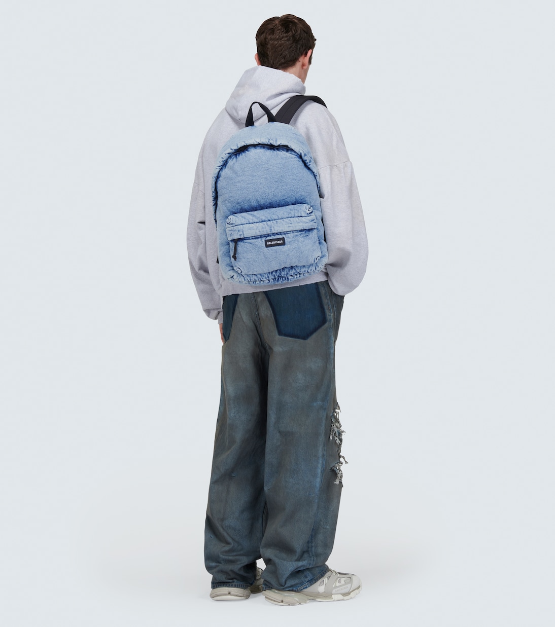 Explorer denim backpack | Balenciaga