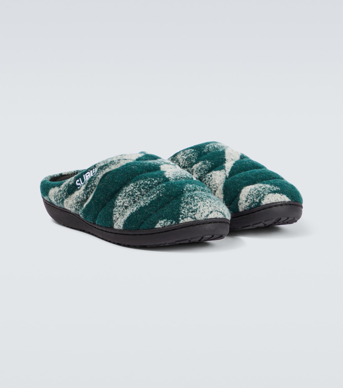 x Subu jacquard wool-blend slippers | And Wander