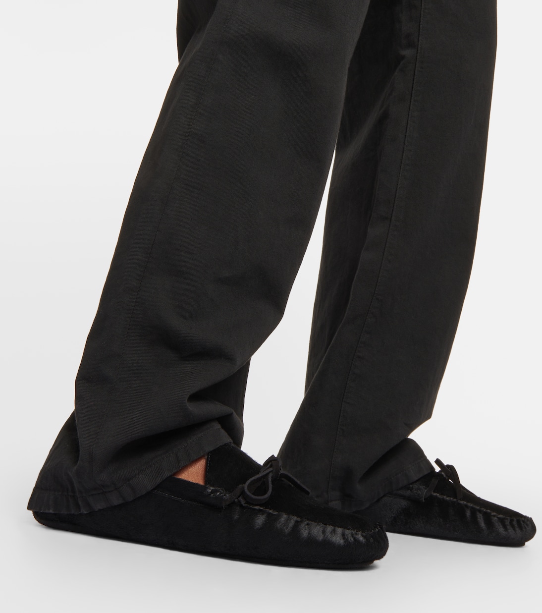 Lucca calf hair moccasins | The Row