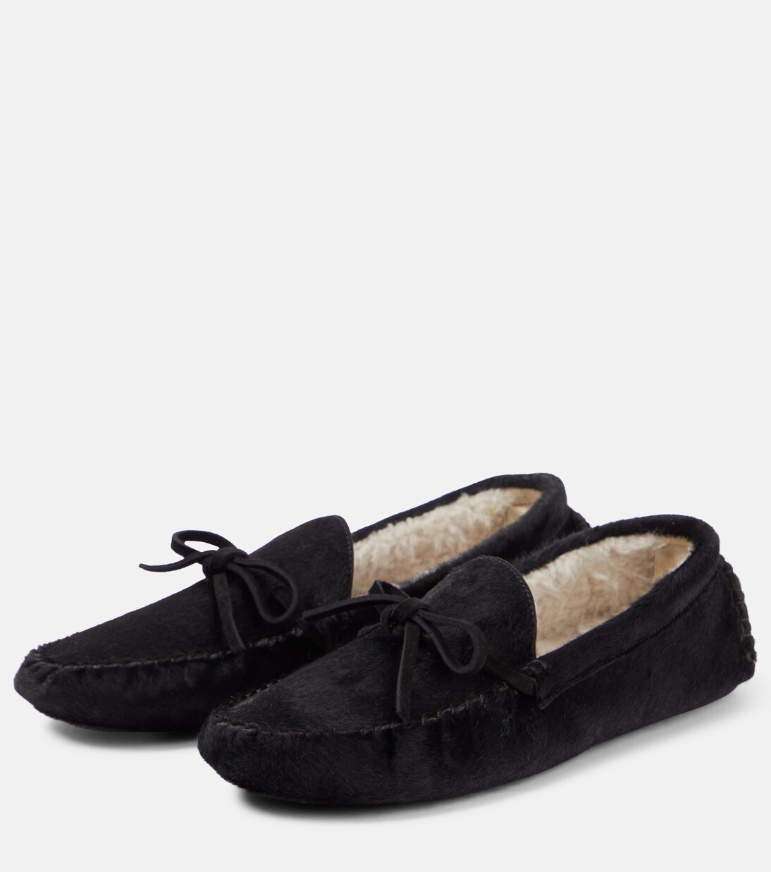 Lucca calf hair moccasins | The Row