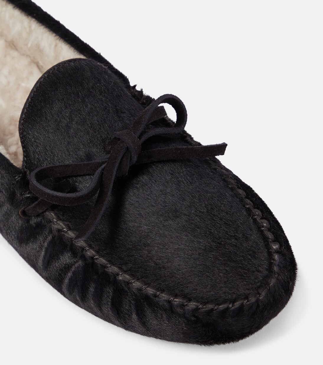 Lucca calf hair moccasins | The Row