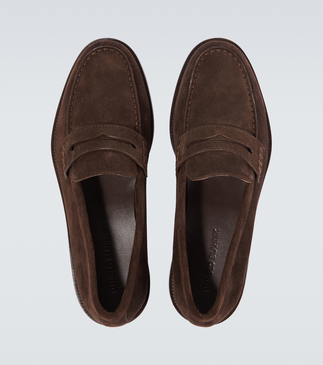 Perry suede penny loafers | Manolo Blahnik