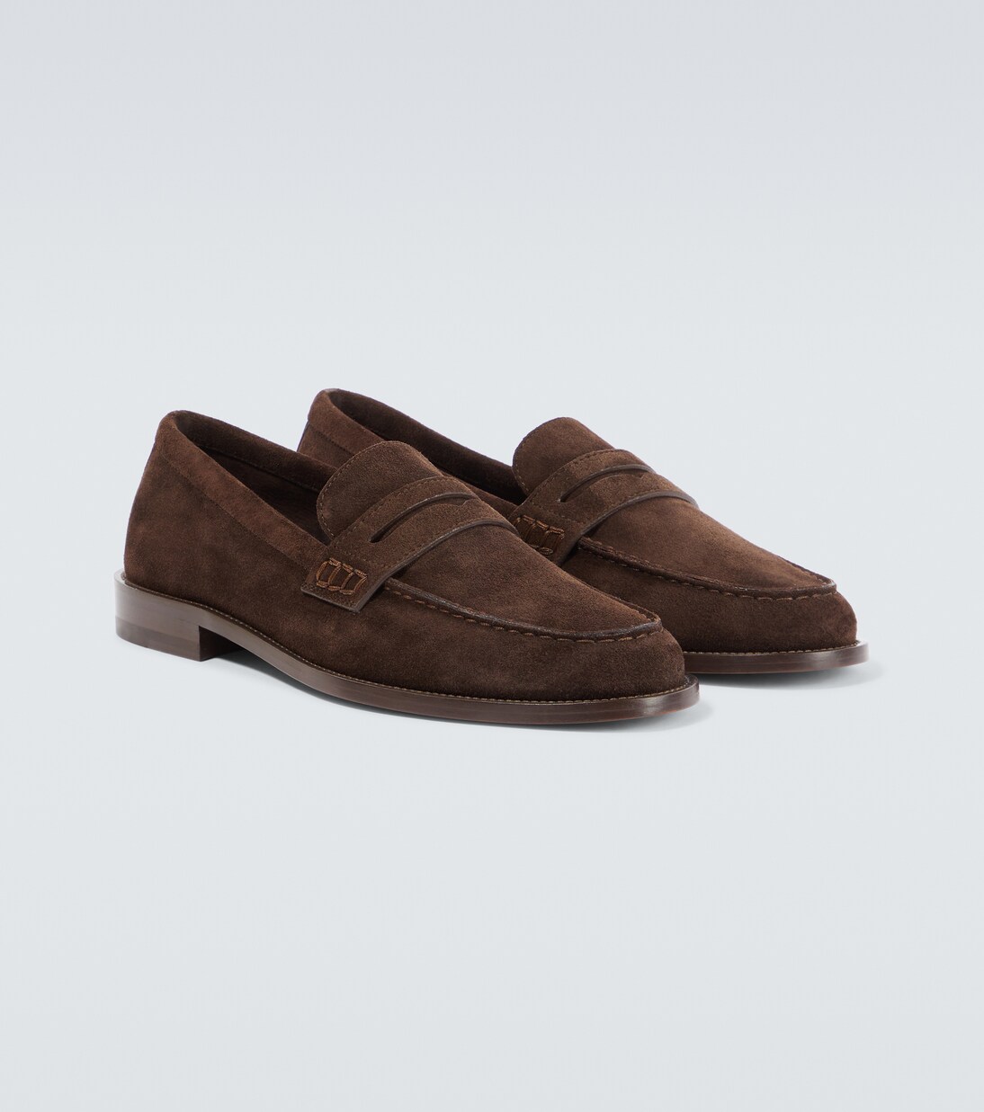 Perry suede penny loafers | Manolo Blahnik