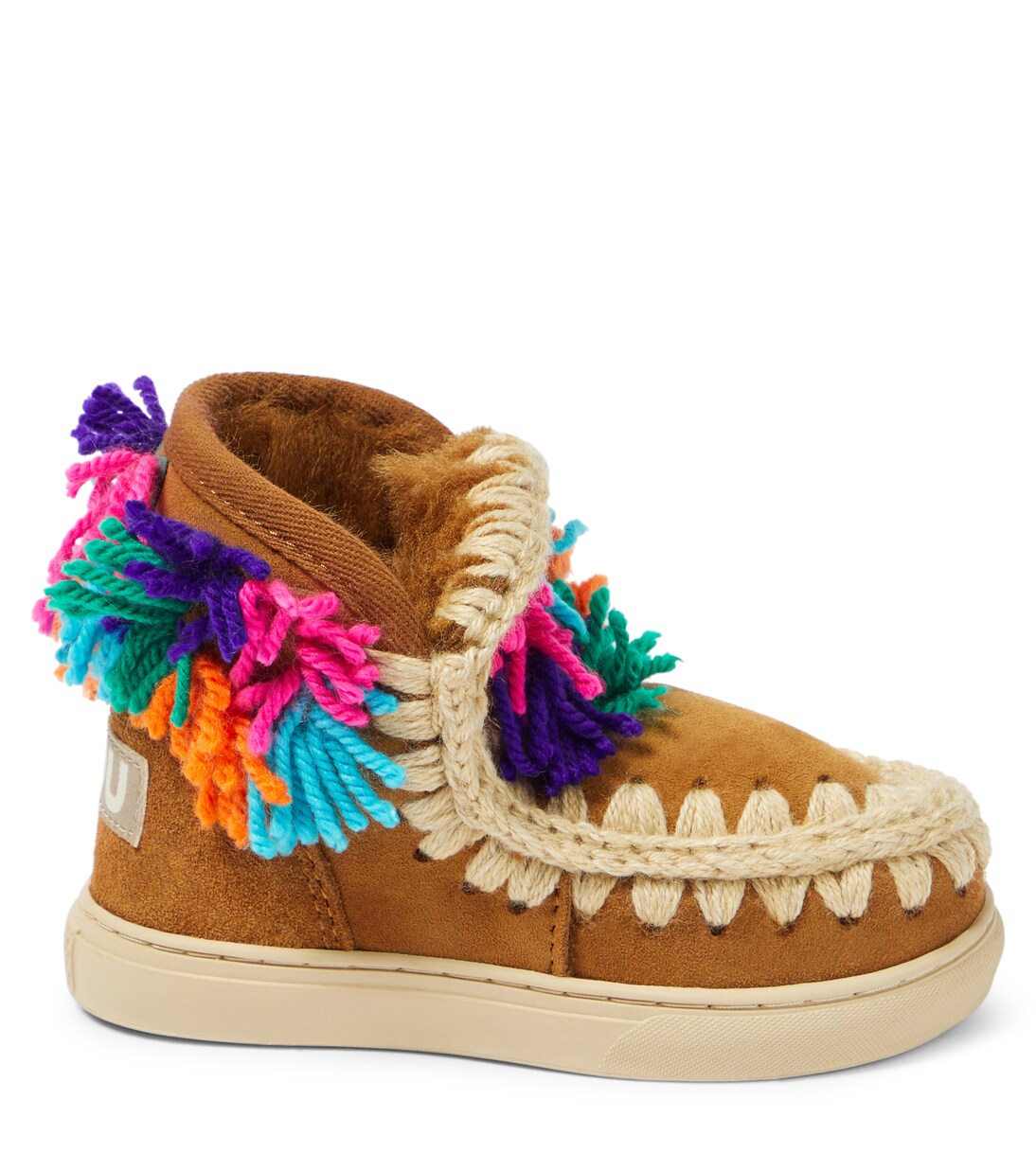 Appliqué suede sneakers | Mou Kids
