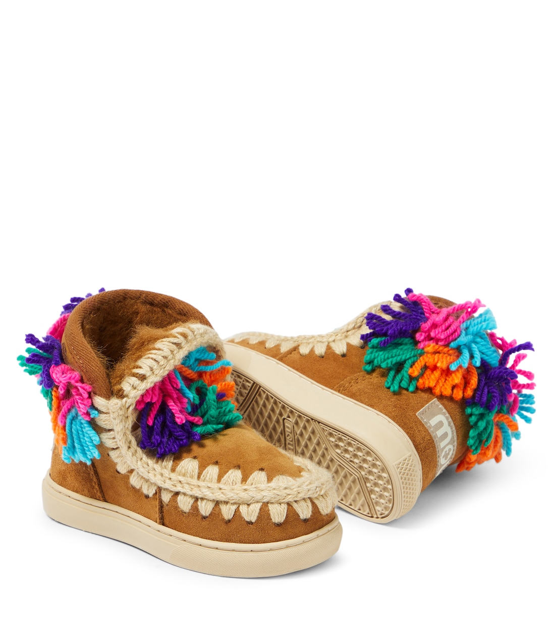 Appliqué suede sneakers | Mou Kids