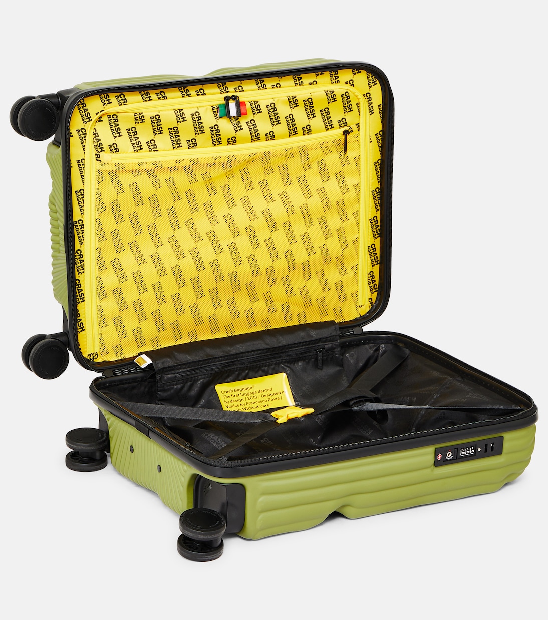 Stripe Small carry-on suitcase | Crash Baggage