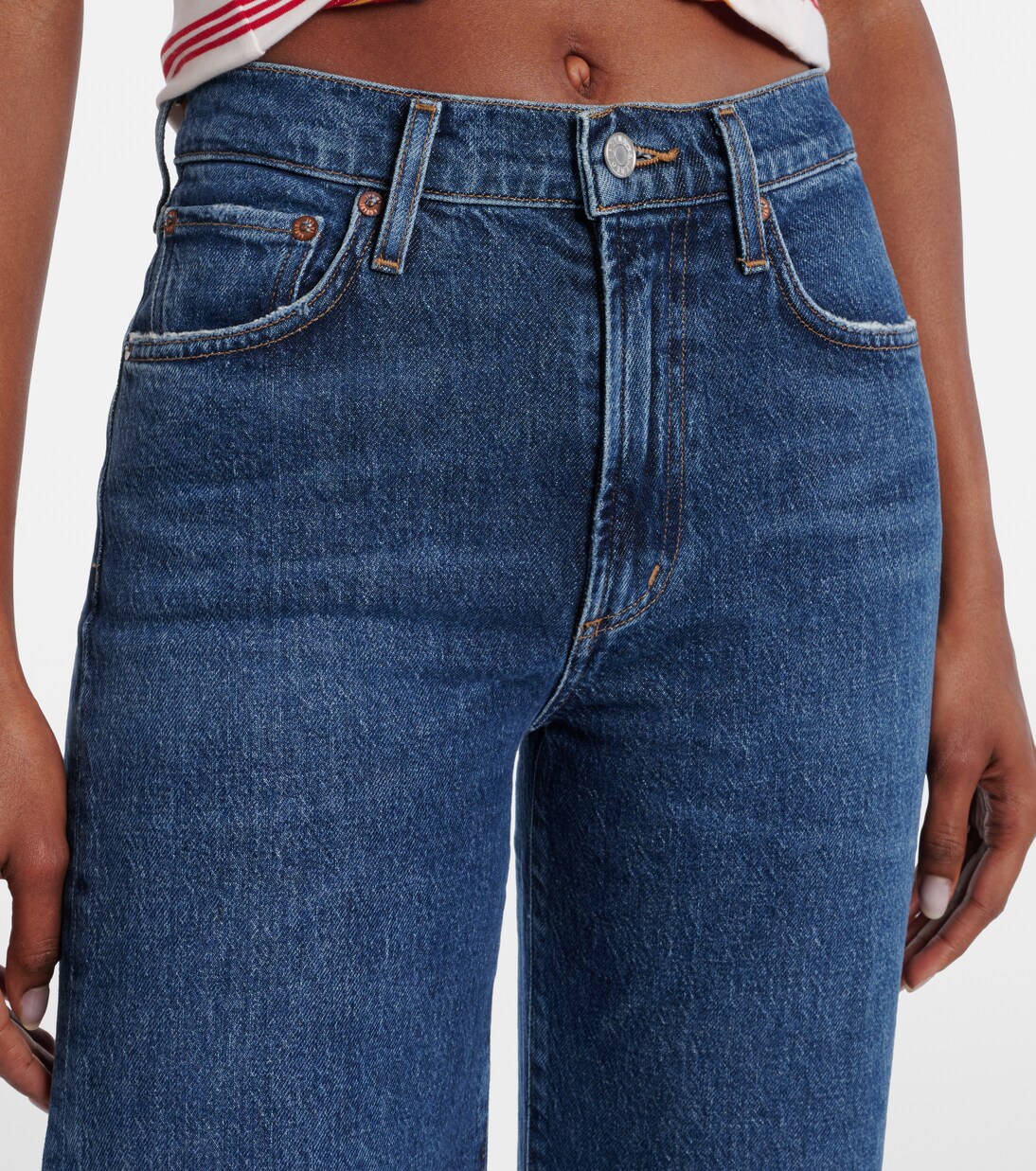 Jeans rectos Harper de tiro medio | Agolde