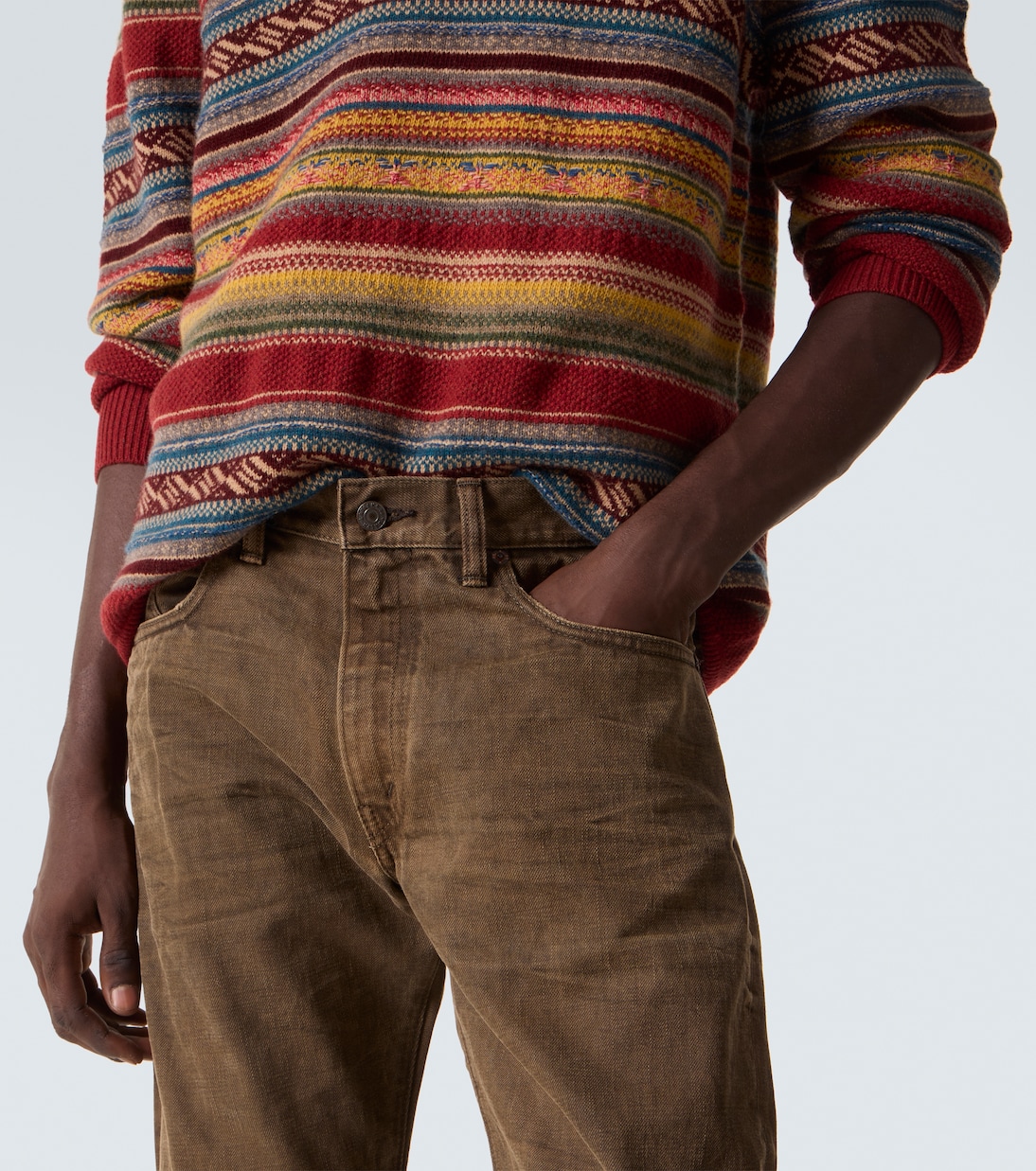 Patched slim jeans | RRL