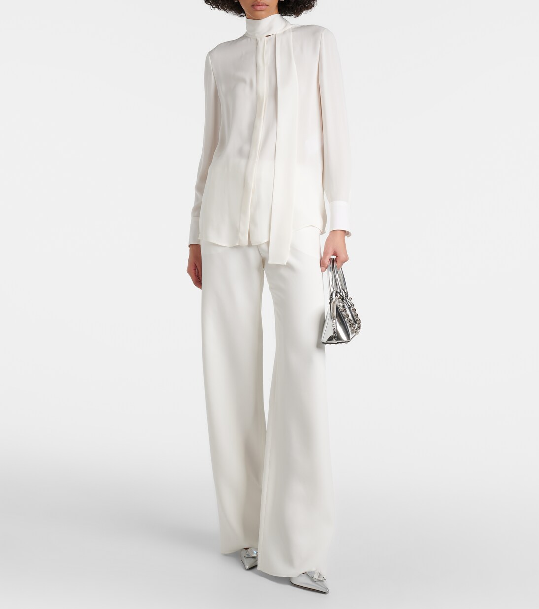 Schluppenbluse aus Seide | Valentino