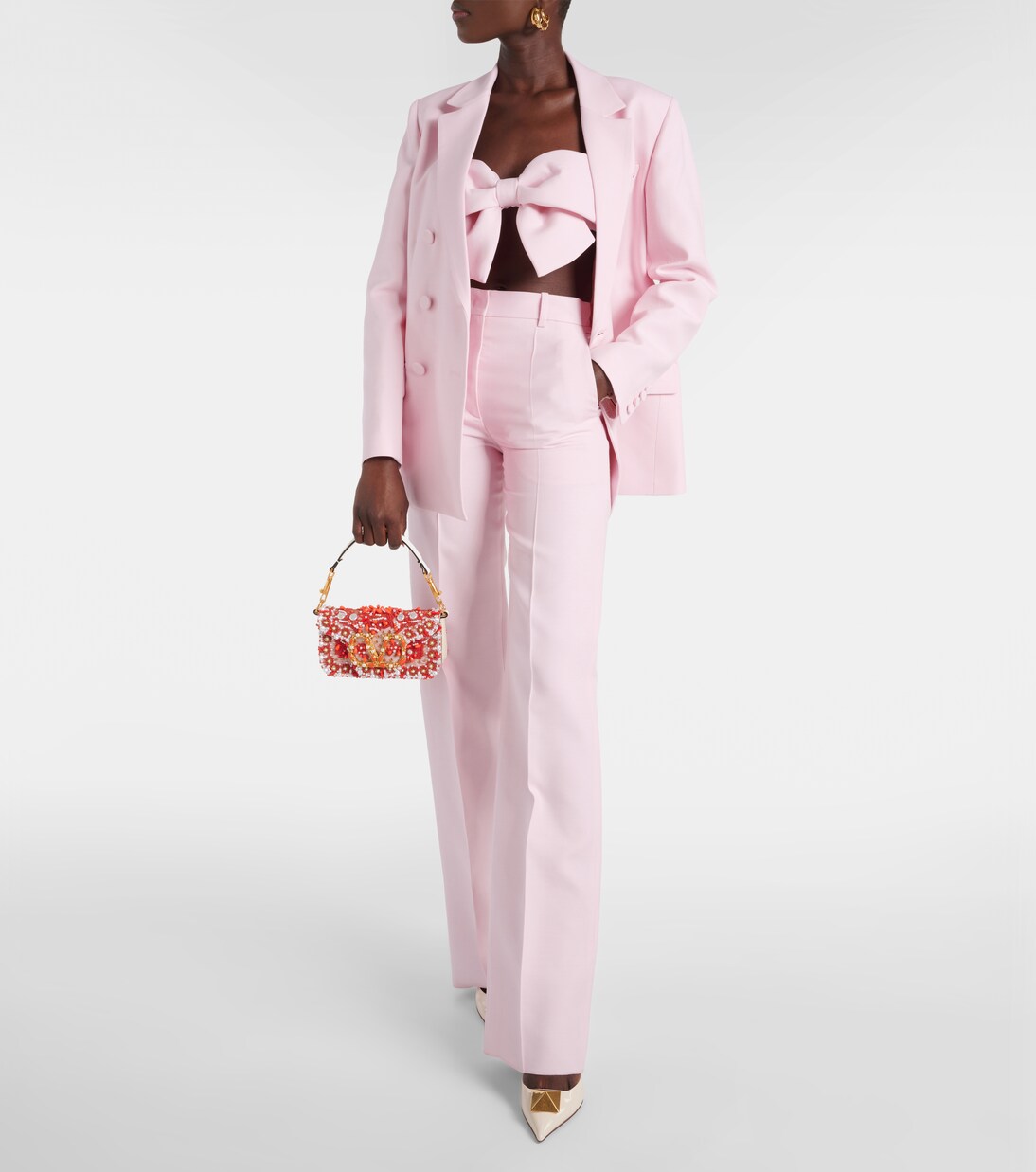 Wool and silk wide-leg pants | Valentino