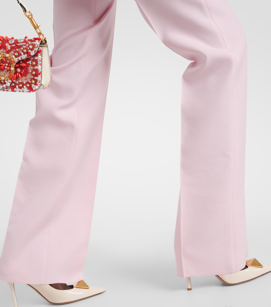 Wool and silk wide-leg pants | Valentino