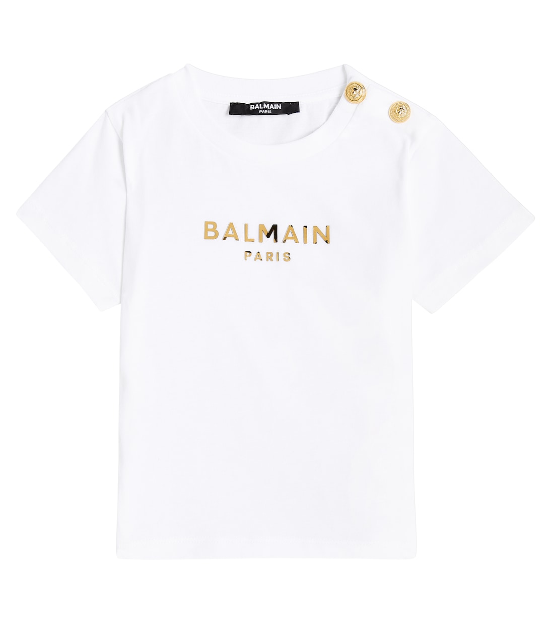 Baby T-Shirt aus Baumwoll-Jersey | Balmain Kids