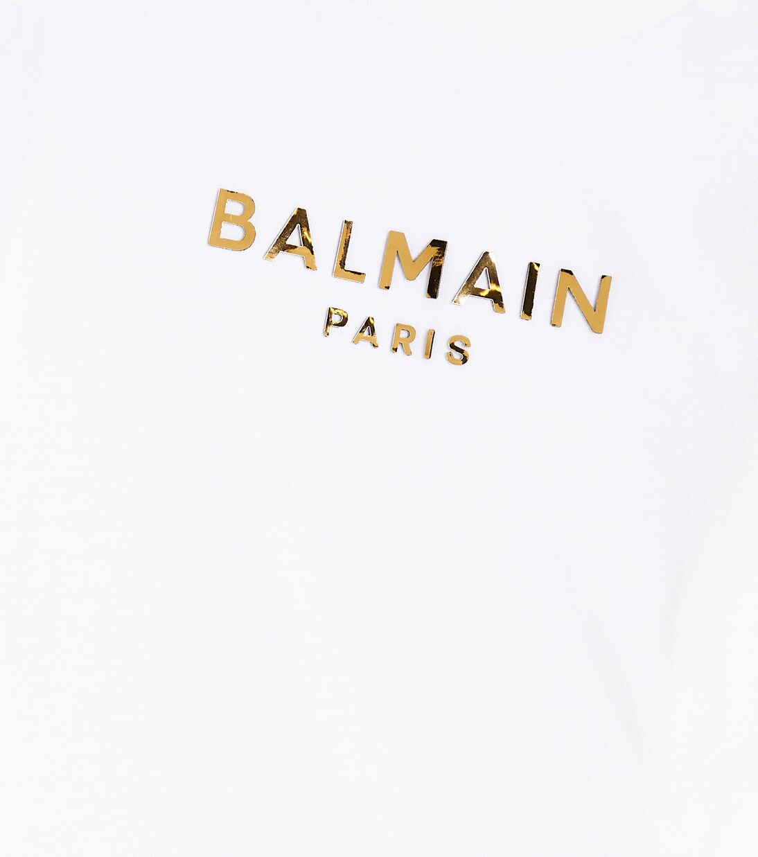 Baby T-Shirt aus Baumwoll-Jersey | Balmain Kids