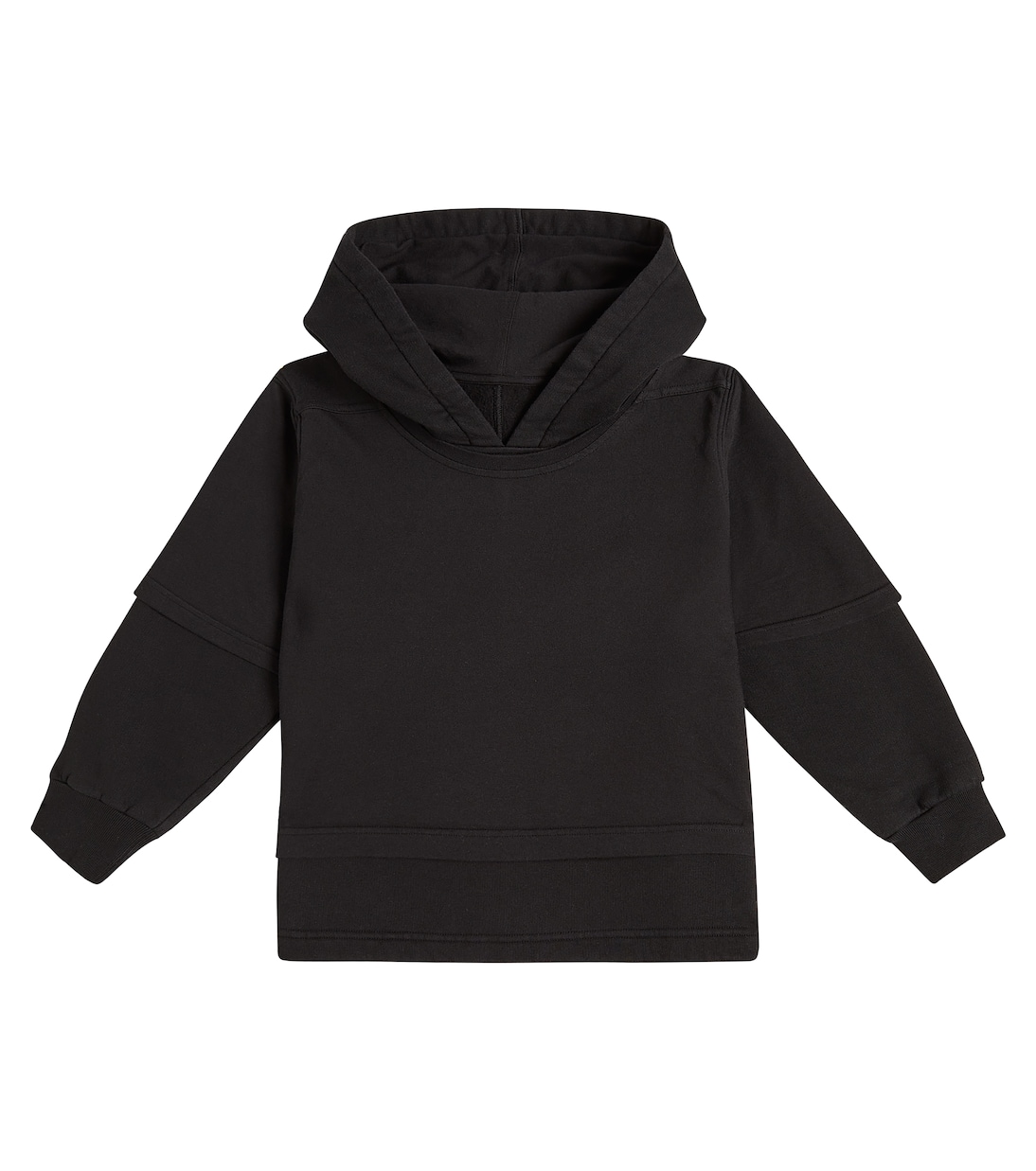 Hustler cotton jersey hoodie | Rick Owens Kids