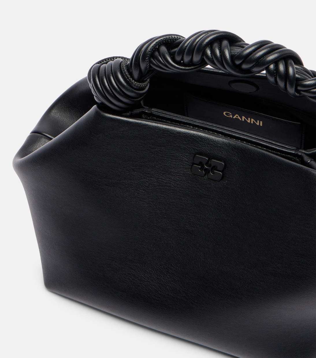 Bou Small leather tote bag | Ganni