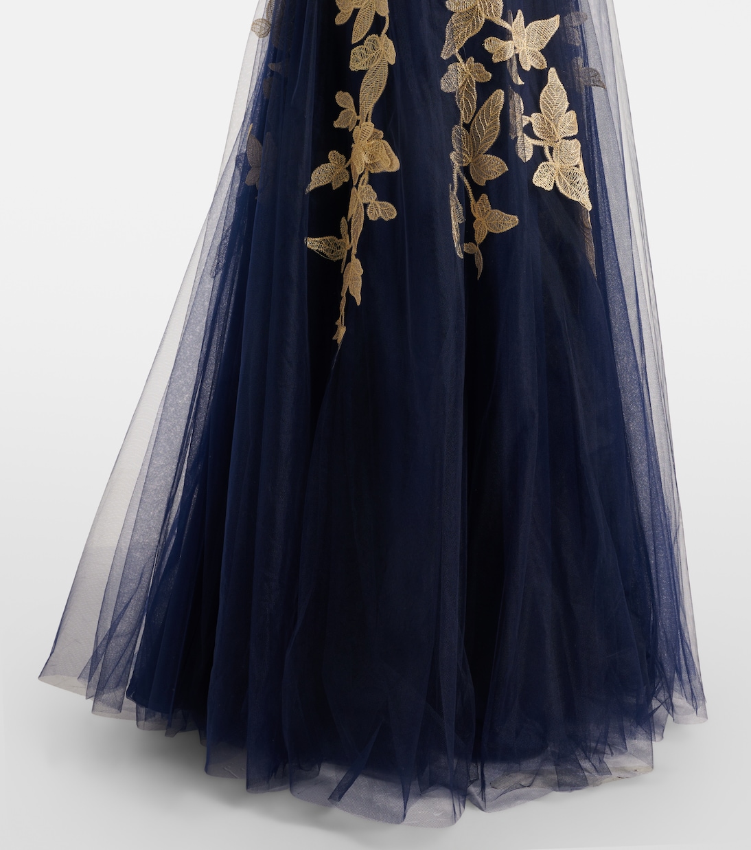 Arcangela appliqué tulle gown | Costarellos