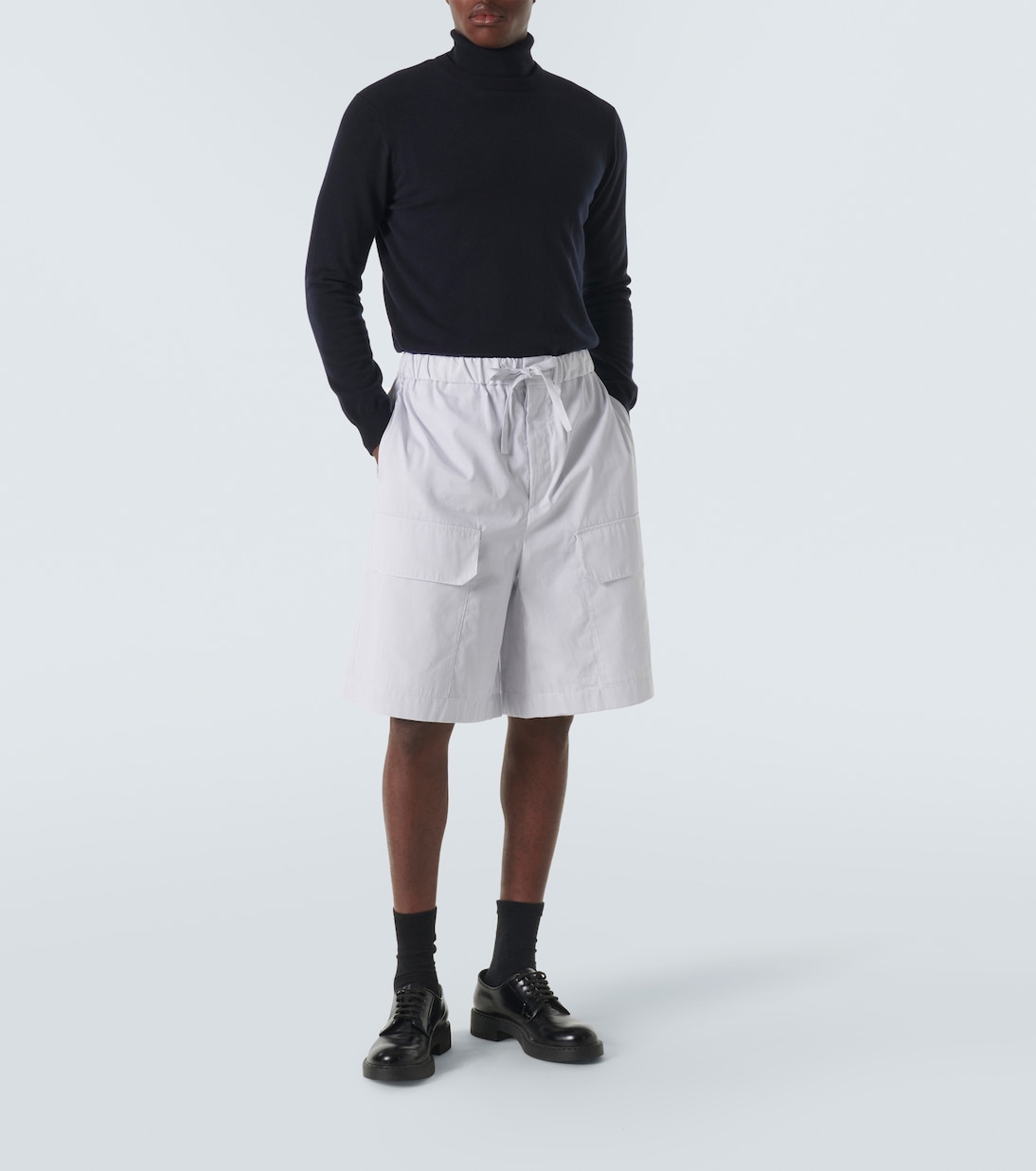 Bermuda in cotone a righe | Jil Sander