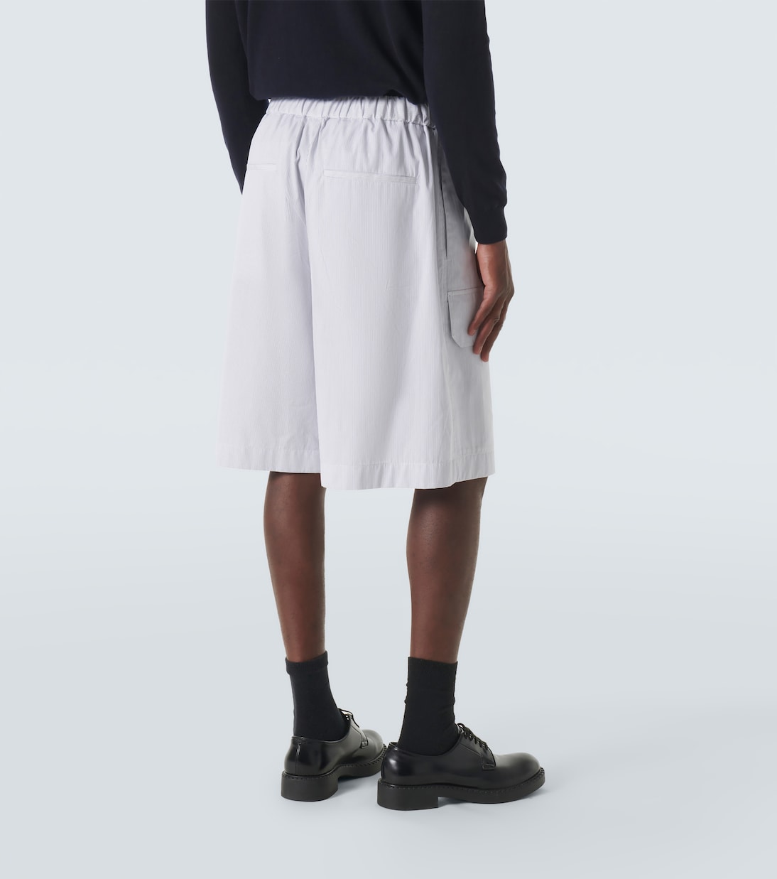 Bermuda in cotone a righe | Jil Sander