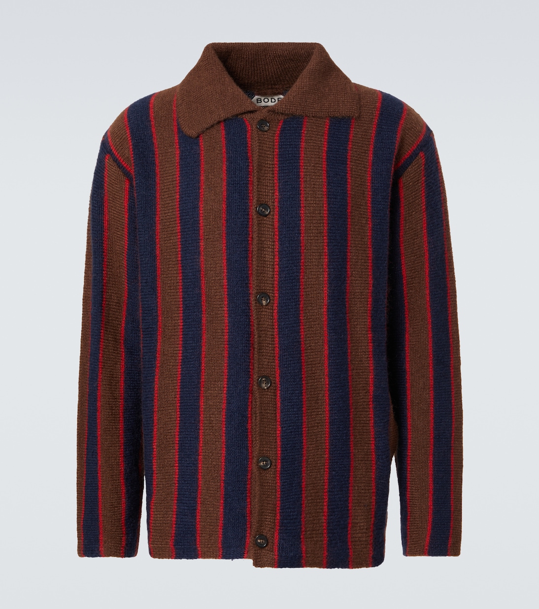 Striped mohair-blend cardigan | Bode