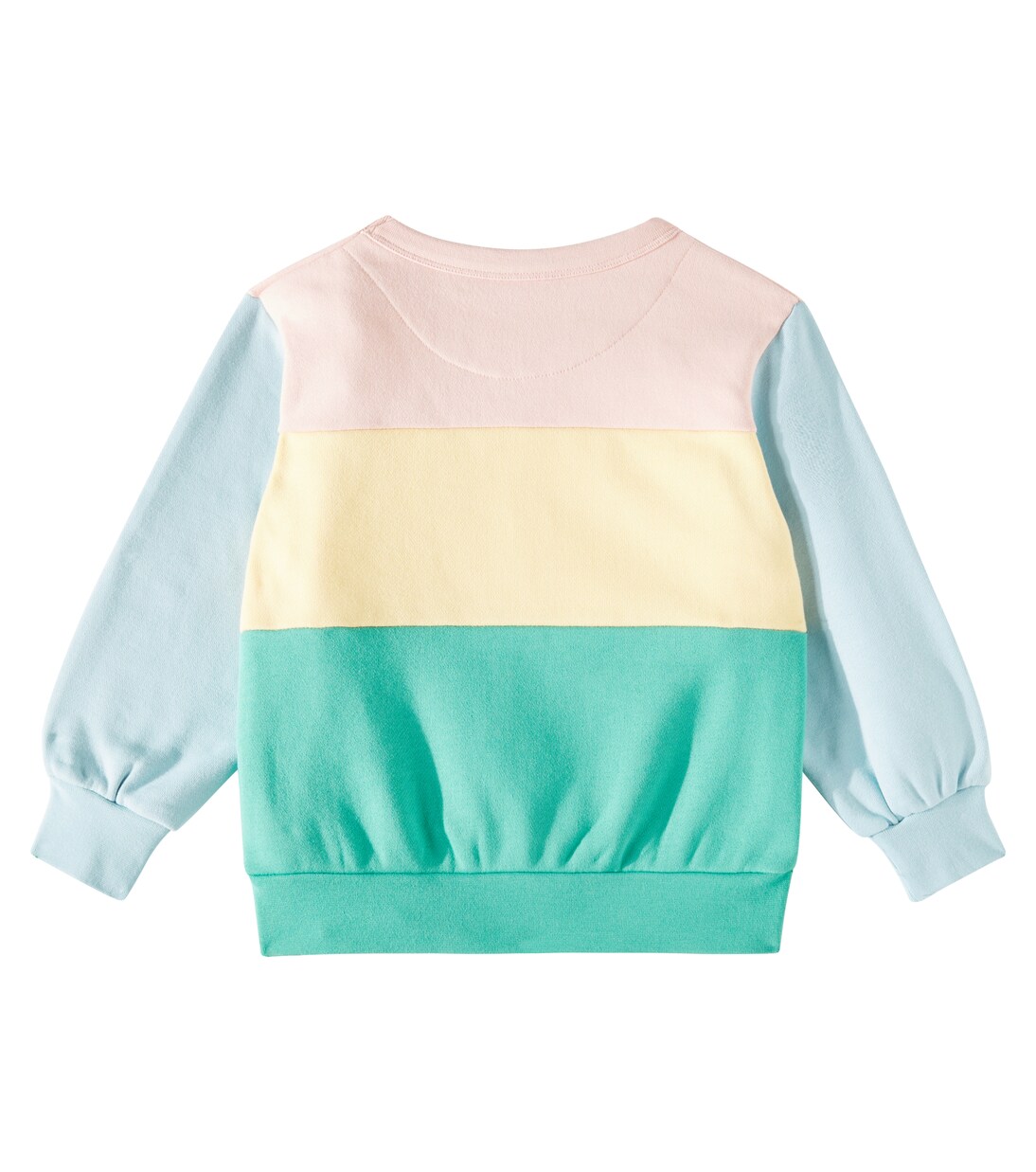 Color Block logo cotton sweatshirt | Tinycottons