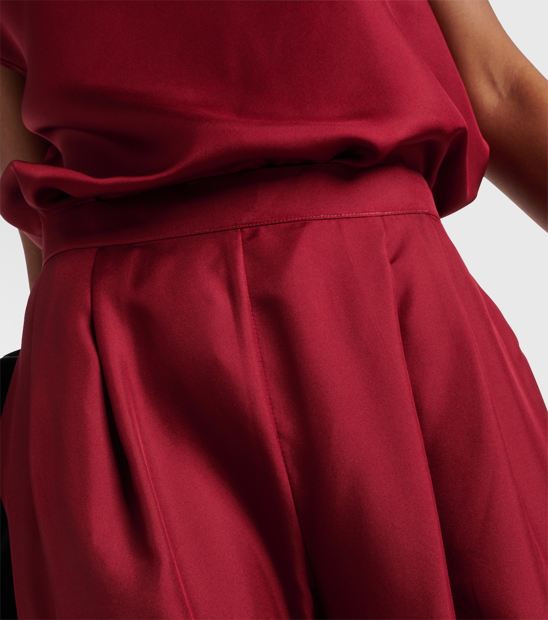 Pantalon ample Isola en soie | Asceno