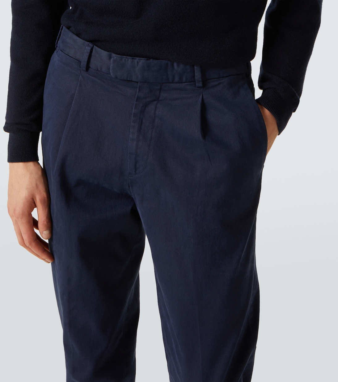 Cotton straight pants | Thom Sweeney