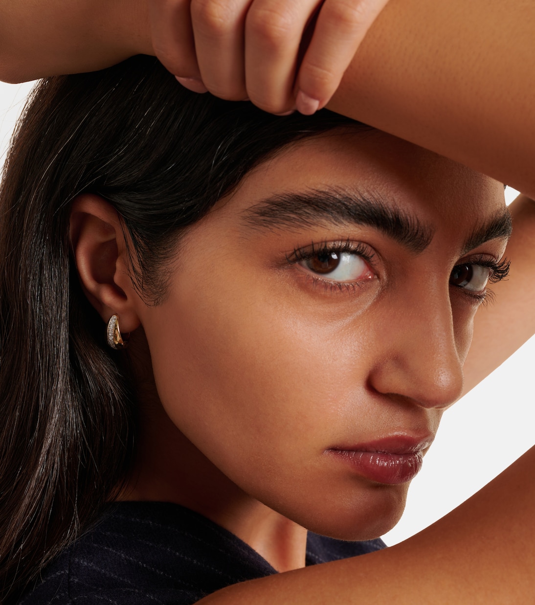 Ohrringe Pistachio aus 10kt Gelbgold mit Diamanten | Stone and Strand