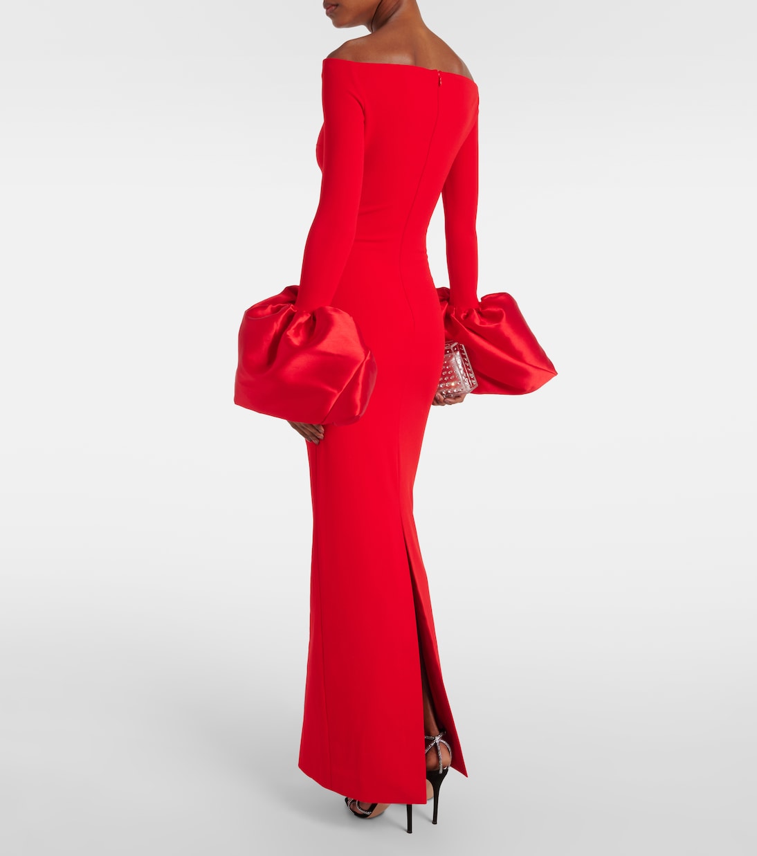 Off-Shoulder-Robe Talia aus Crêpe | Solace London