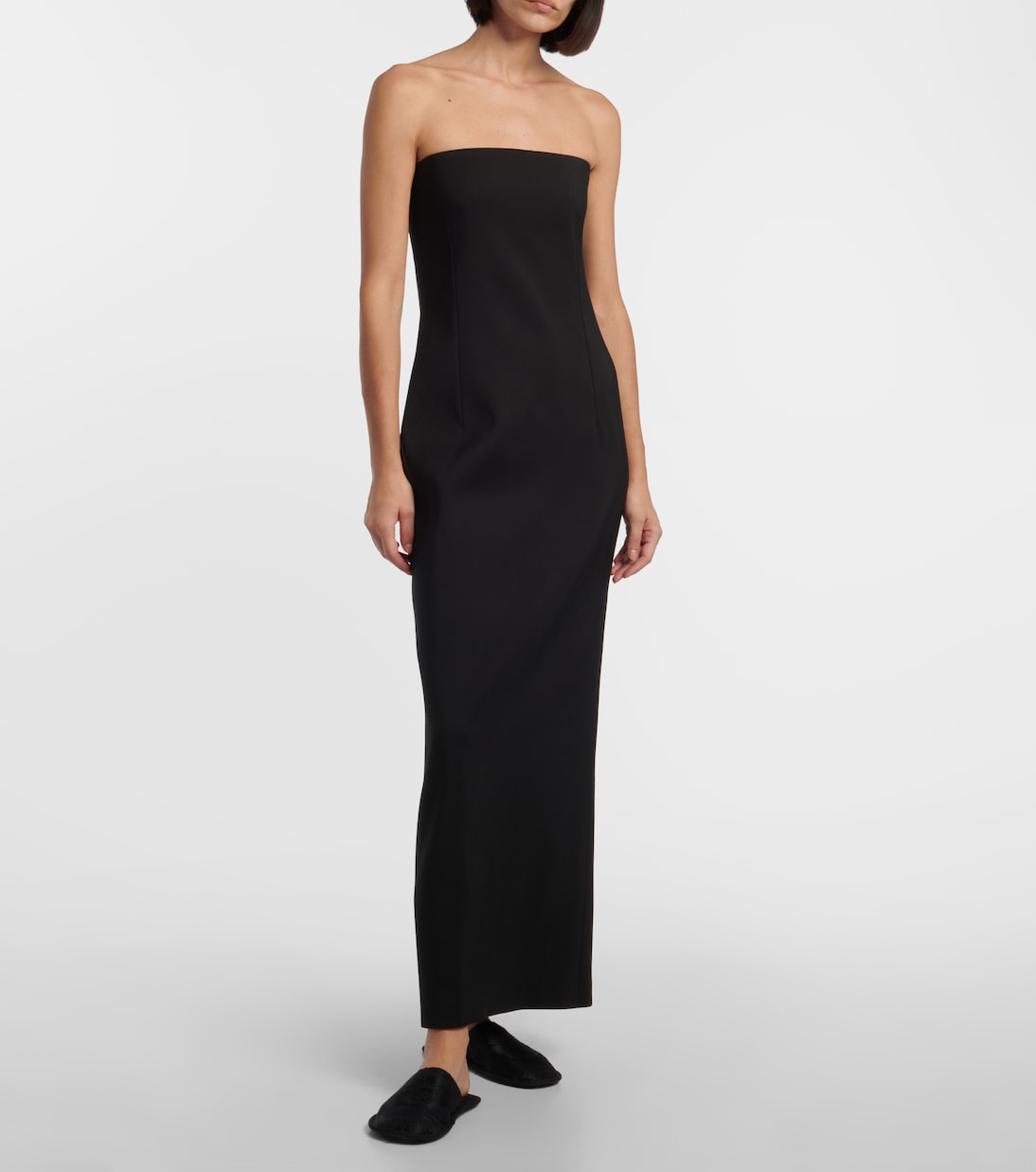 Robe longue Ward en laine et soie | The Row