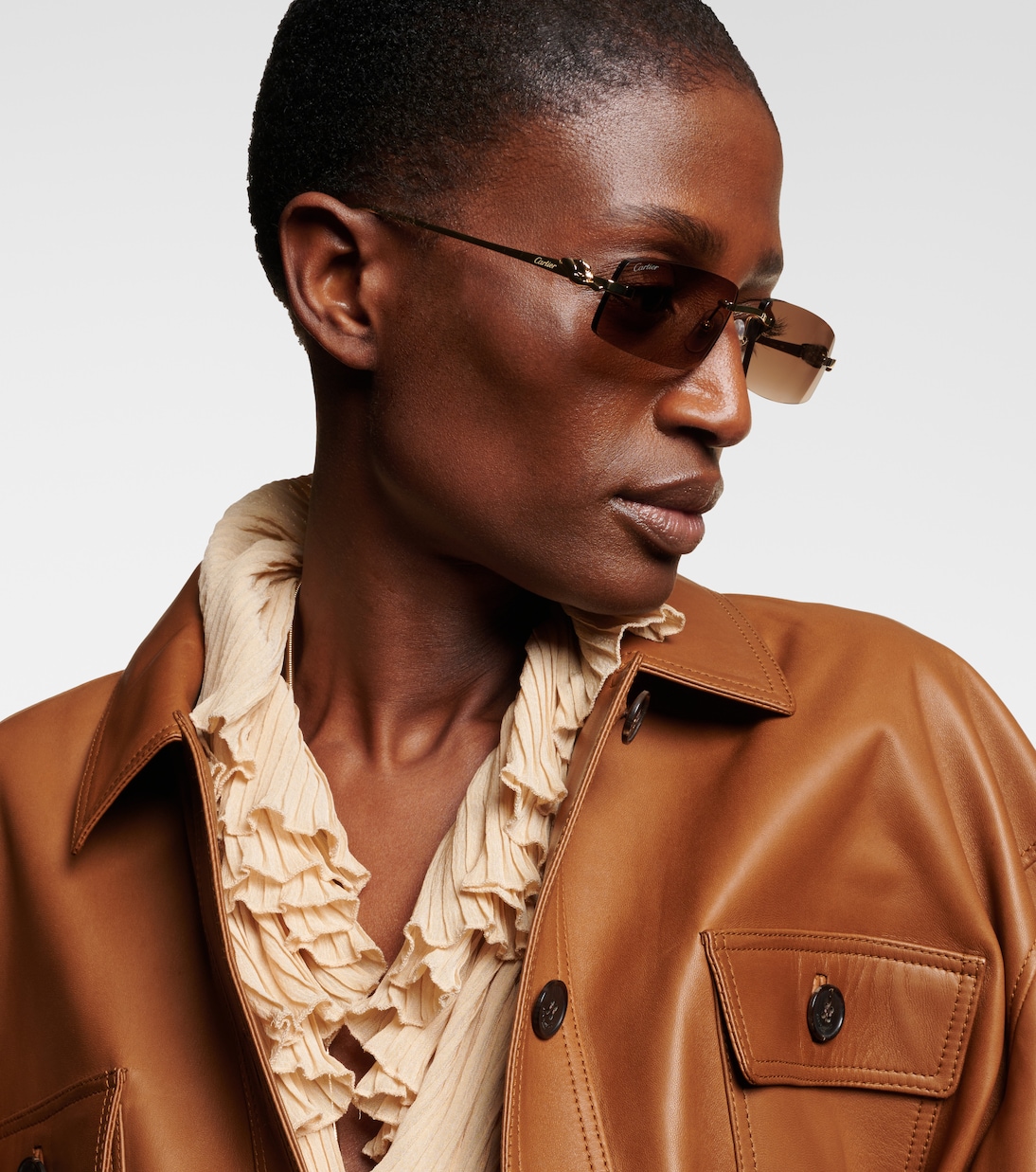 Panthère De Cartier rectangular sunglasses | Cartier Eyewear Collection