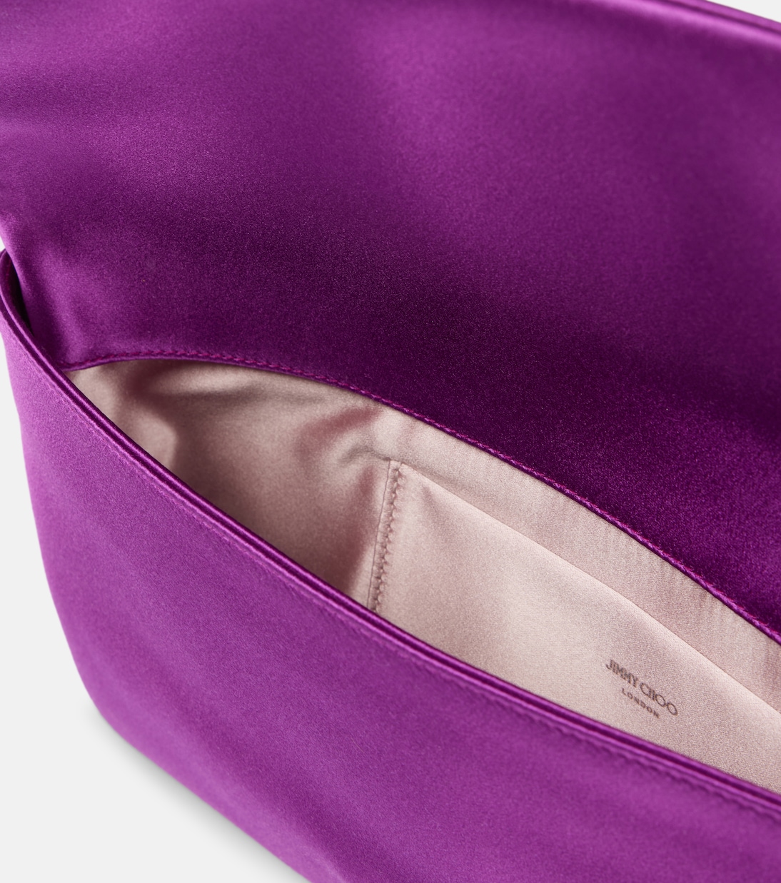 Pochette Zandra en satin à ornements | Jimmy Choo