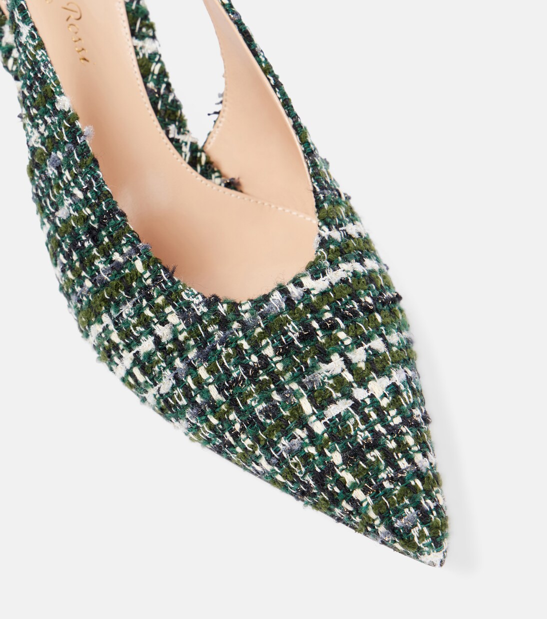 55 bouclé slingback pumps | Gianvito Rossi