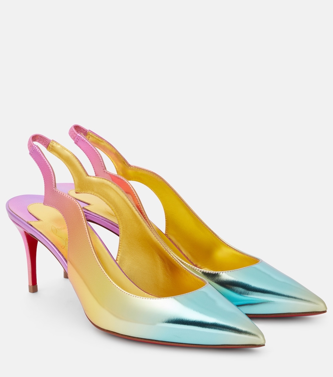 Hot Chick 70 leather slingback pumps | Christian Louboutin