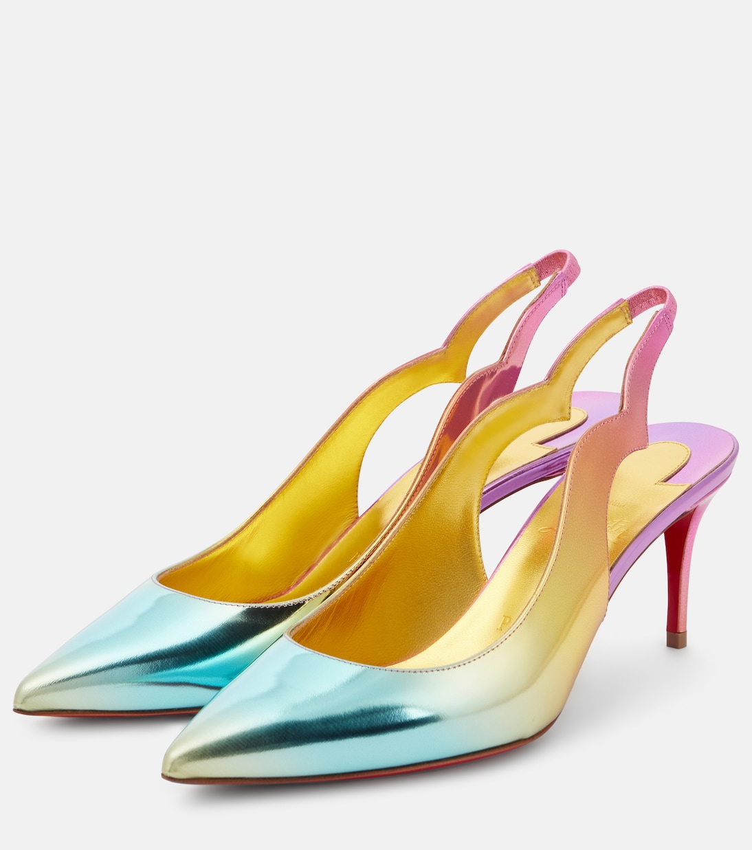 Hot Chick 70 leather slingback pumps | Christian Louboutin