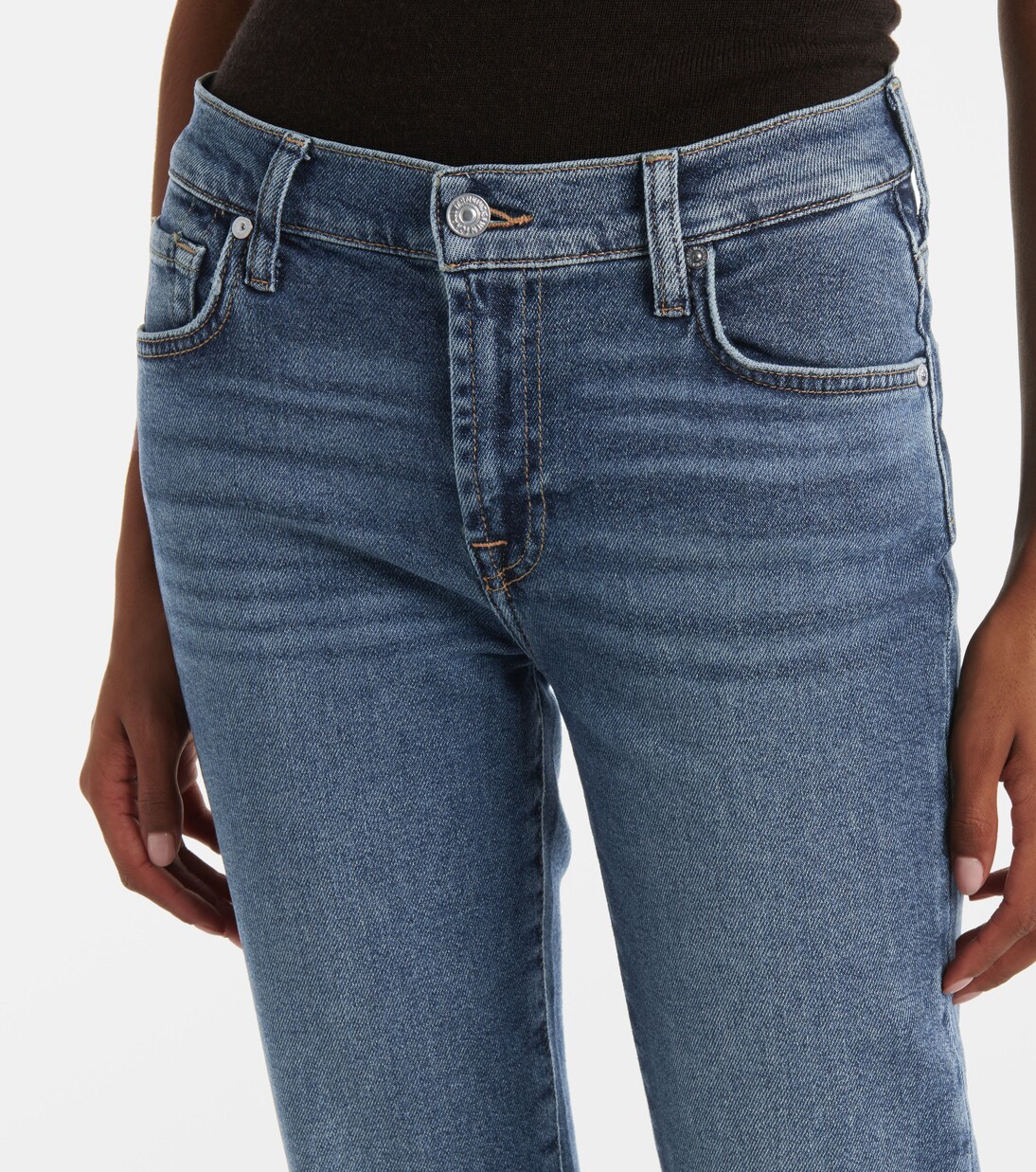 Jean Bootcut Tailorless à taille mi-haute | 7 For All Mankind