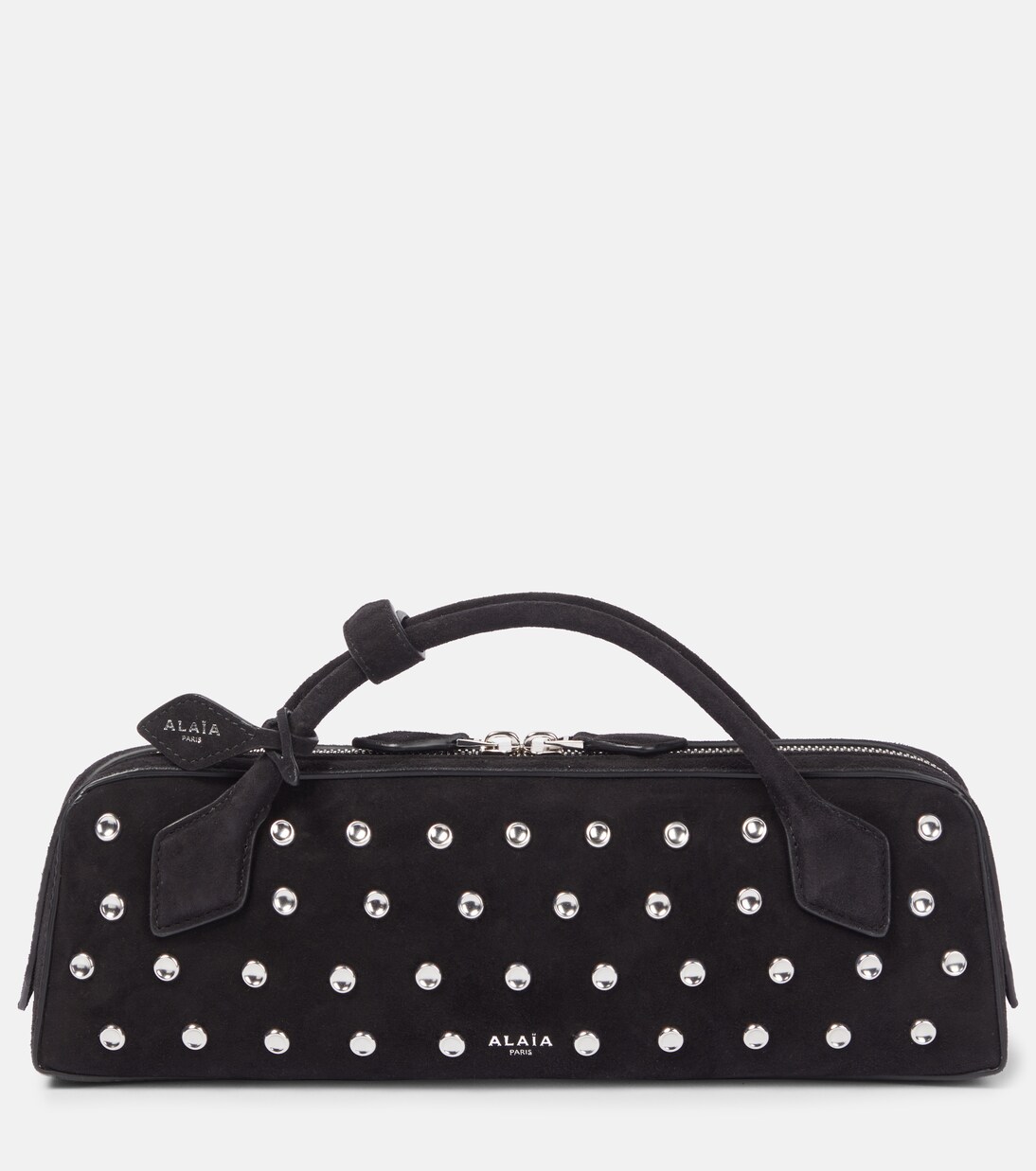 Le Teckel studded leather clutch | Alaïa