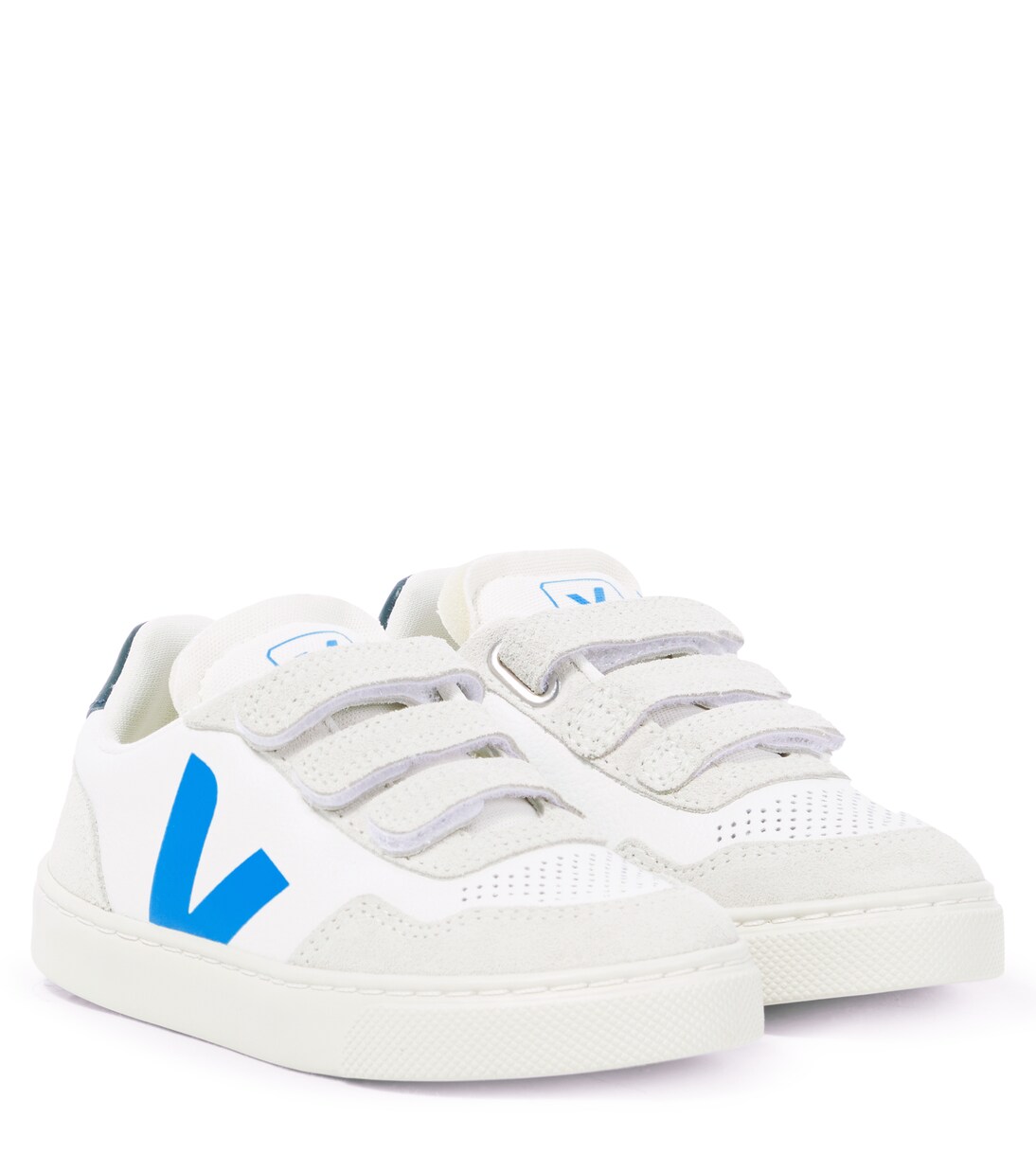 V-90 suede-trimmed leather sneakers | Veja Kids