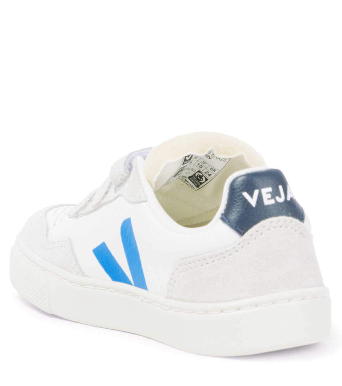 V-90 suede-trimmed leather sneakers | Veja Kids