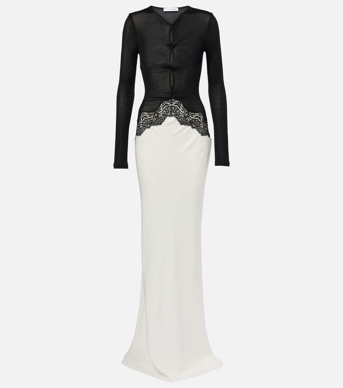 Lace-trimmed maxi dress | Christopher Esber