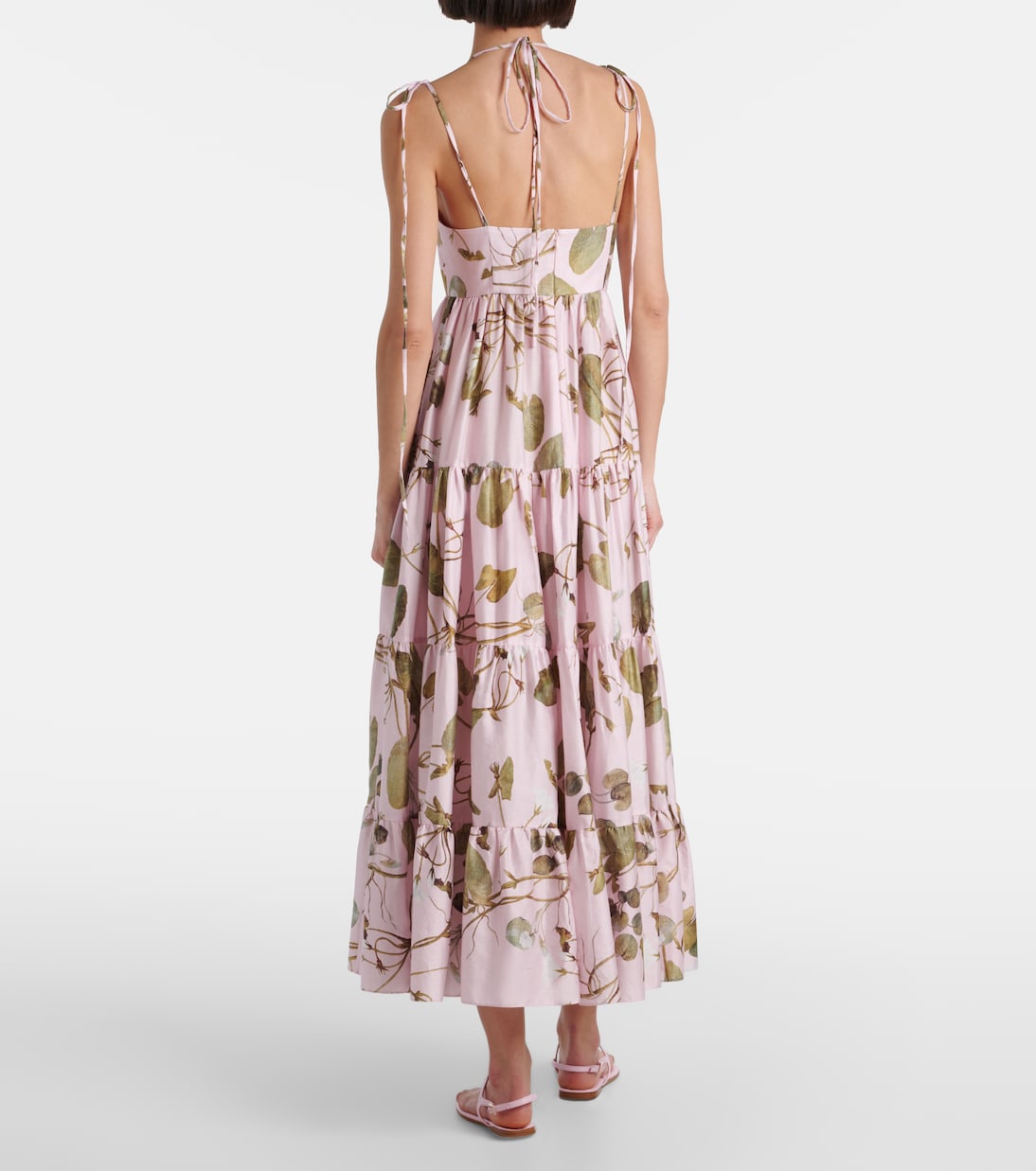 Bedrucktes Midikleid aus Baumwolle | Erdem