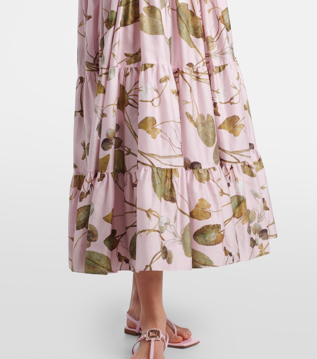 Bedrucktes Midikleid aus Baumwolle | Erdem