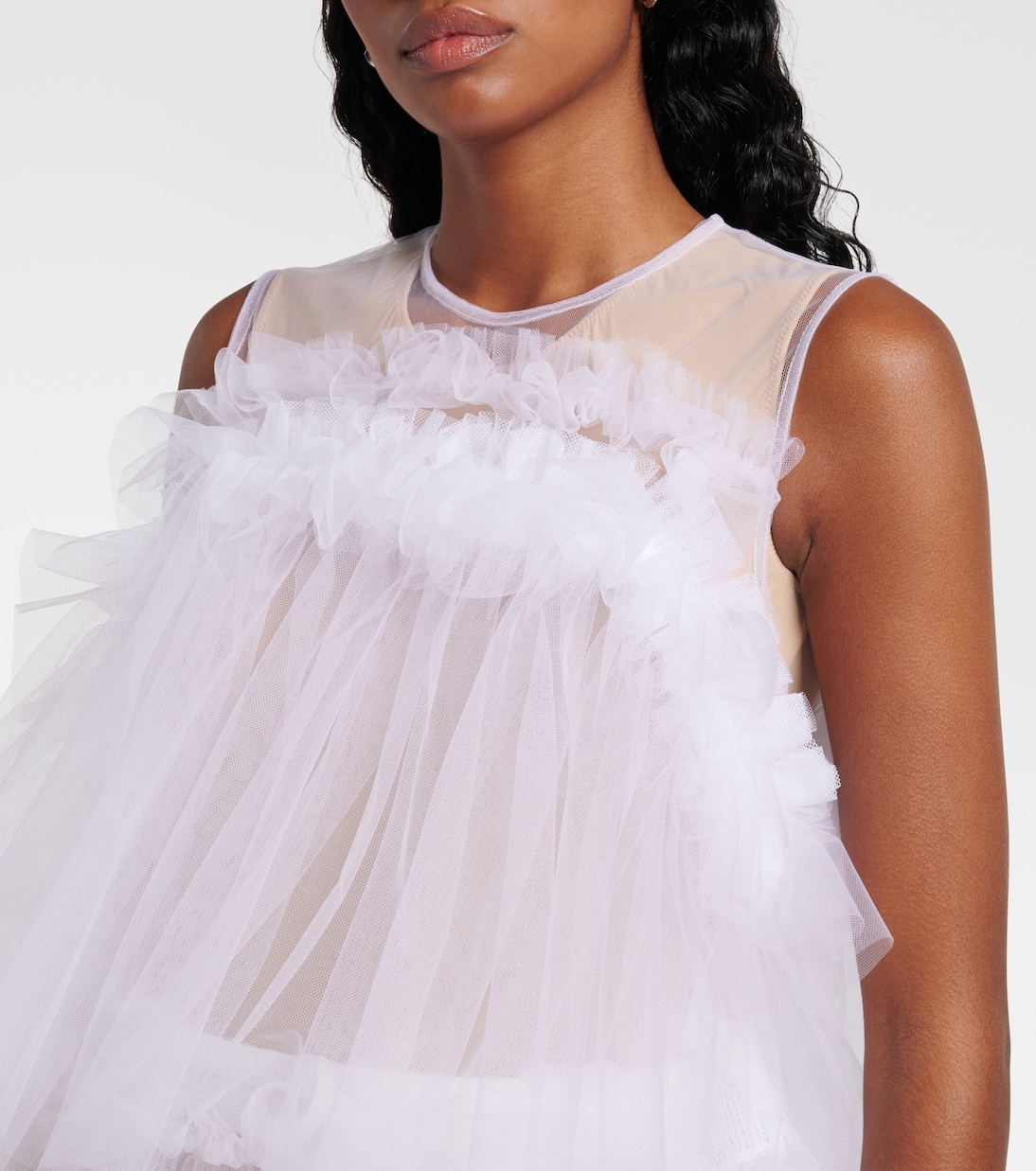 Top aus Tüll | Noir Kei Ninomiya